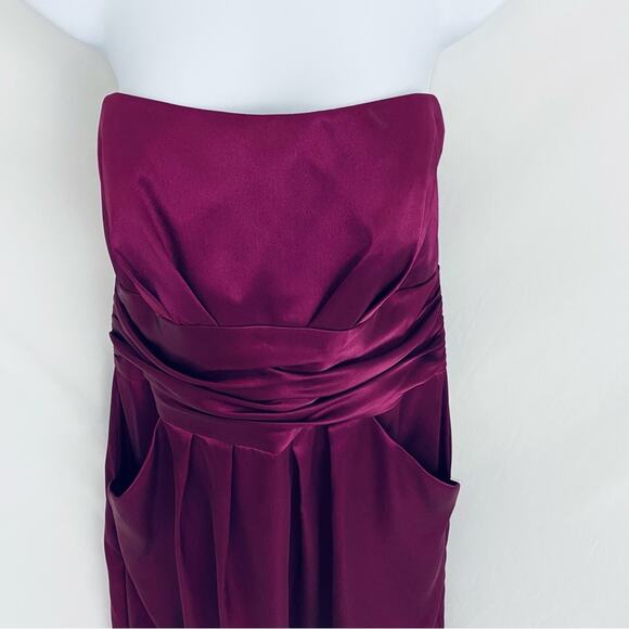 David’s Bridal Strapless Dress Size 14 - Picture 2 of 10